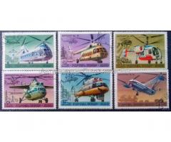 История отечественного авиастроения. Вертолеты, СССР, 1980 г., 6 марок